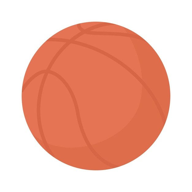 Ball semi flat color vector object