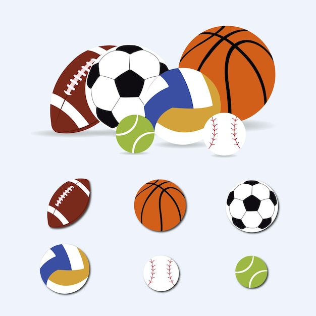 ball set vector illustration design