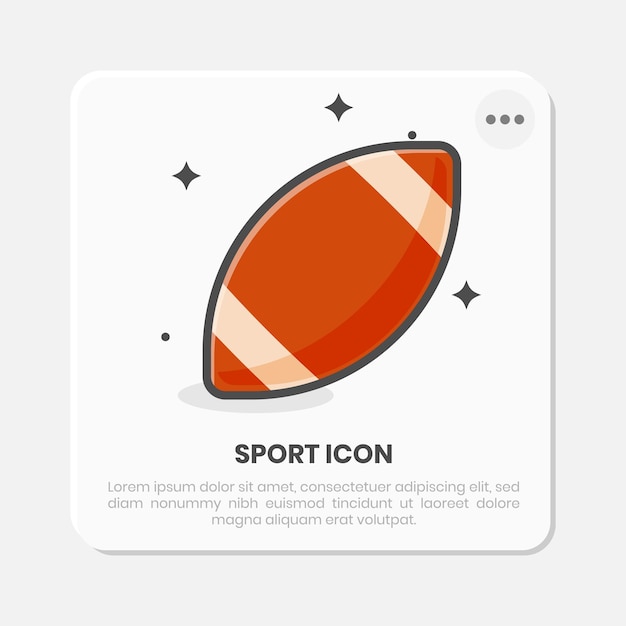 ball sport minimalistic illustration design