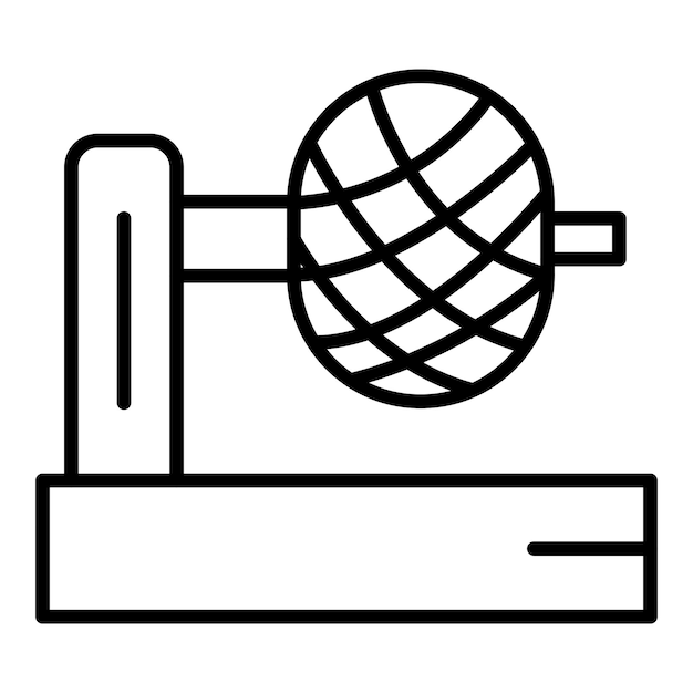 Vector ball winder icon style