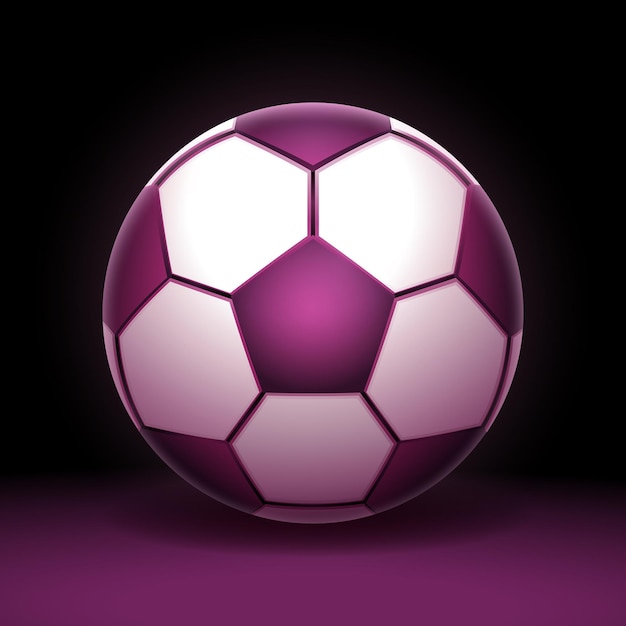 Vector ball with purple pattern