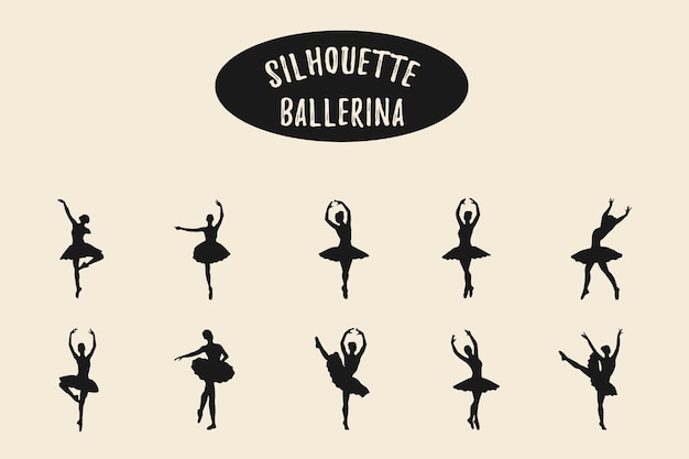 Ballerina silhouette Ballerina silhouette ballet dance poses