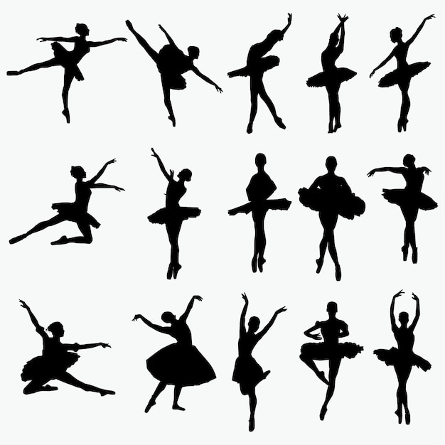 Ballet Dancer Silhouettes 