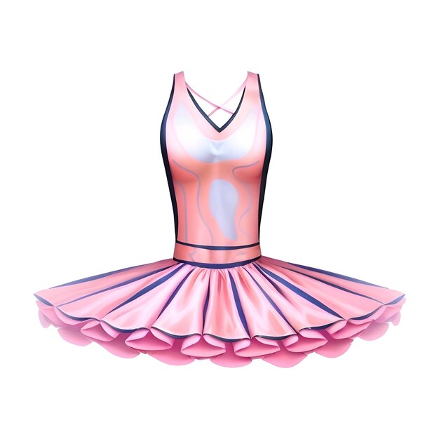 Vector ballet dress blue pink