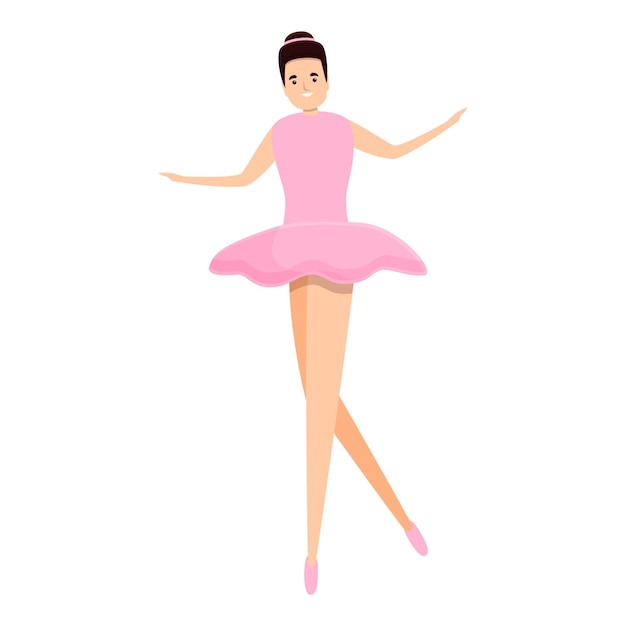 Ballet icon Cartoon of ballet vector icon for web design isolated on white background