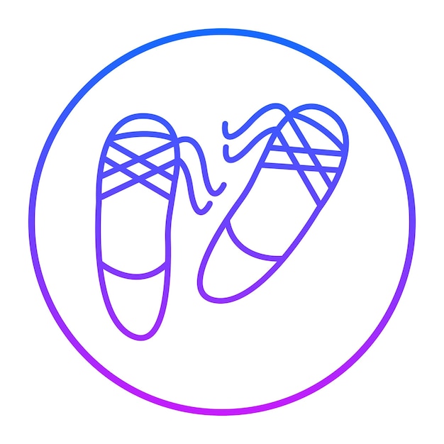 Vector ballet shoes vector illustration