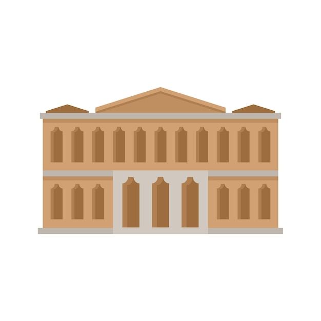 ballet theater icon flat illustration of ballet theater vector icon isolated on white background