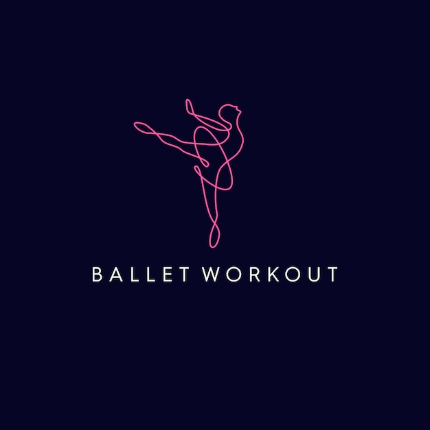 Ballet workout monoline logo