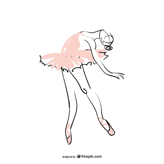 Balletdanser illustratie