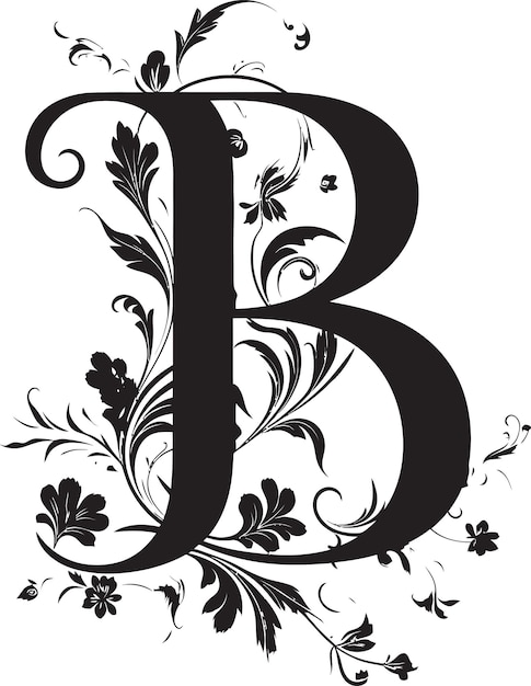 ベクトル バレエのエレガンス 優雅なフォント b ベクトル アート オーラ ユニークな文字 b デコール ベクトル