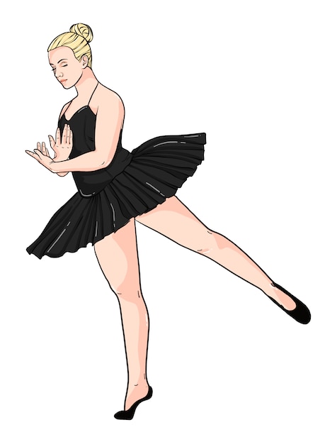 Vector balletvrouw