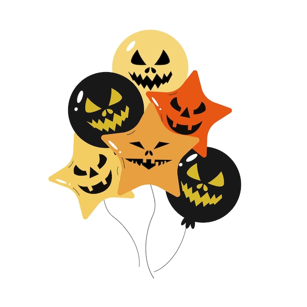 Vector ballonnen voor halloween decoratie voor de vakantie