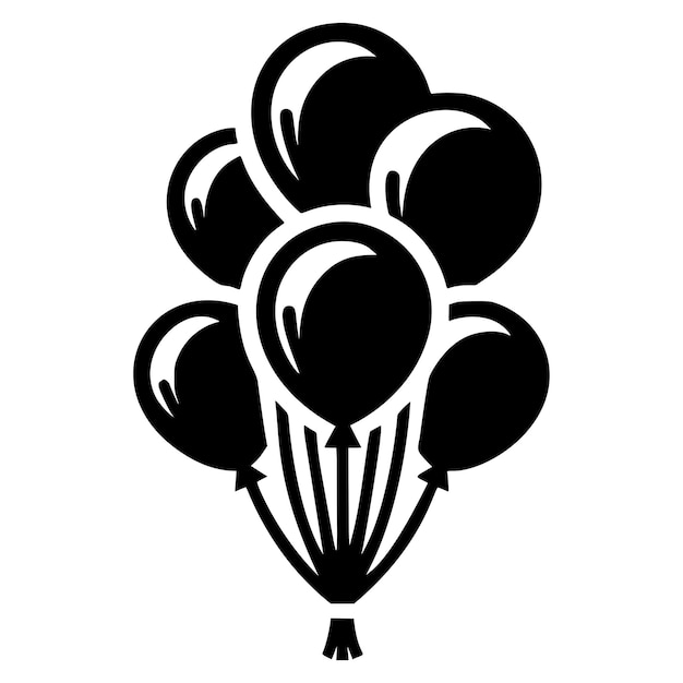 Balloon Bouquet Silhouette