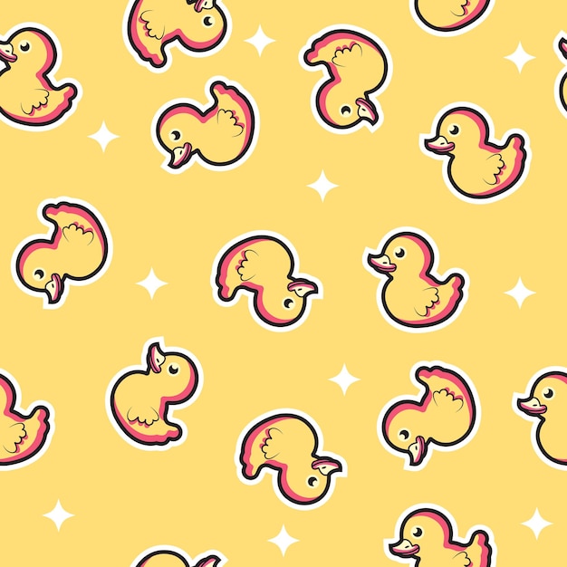 balloon duck seamless pattern background