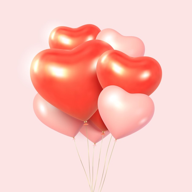 Balloon hearts.