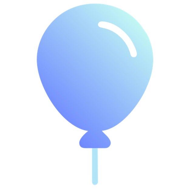 Vector balloon icon colored shapes gradient