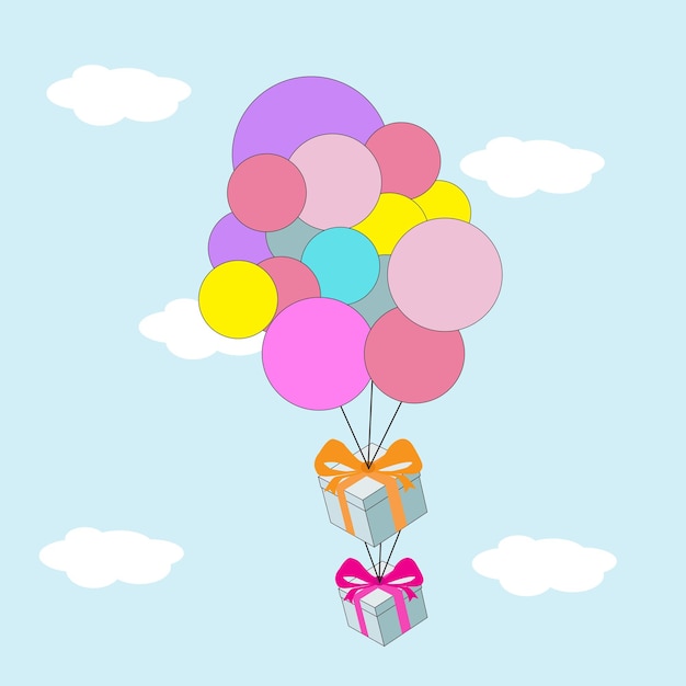 Vector balloon illustration vector