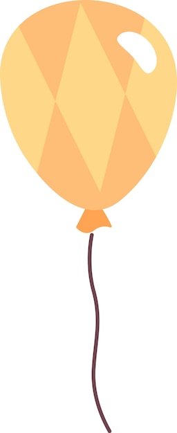 Vector balloon on rope