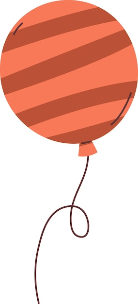 Vector balloon on rope