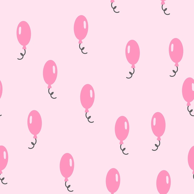 Balloon seamless pattern Scandinavian style background