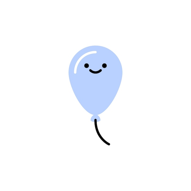 Vector balloon. vector logo in bold line style