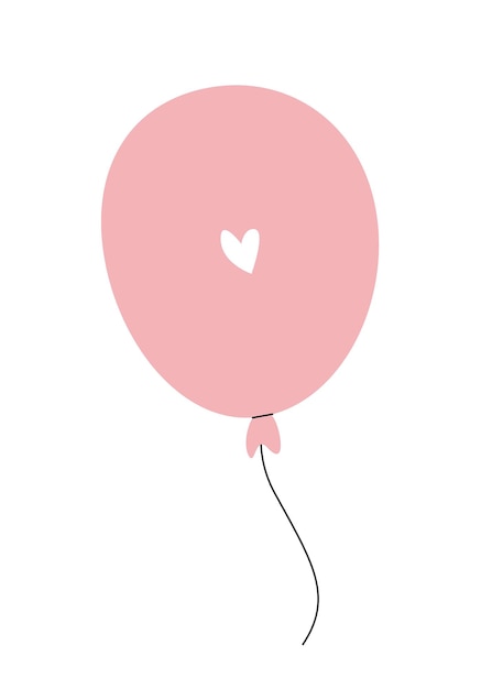 Balloon with heart St Valentine's Day