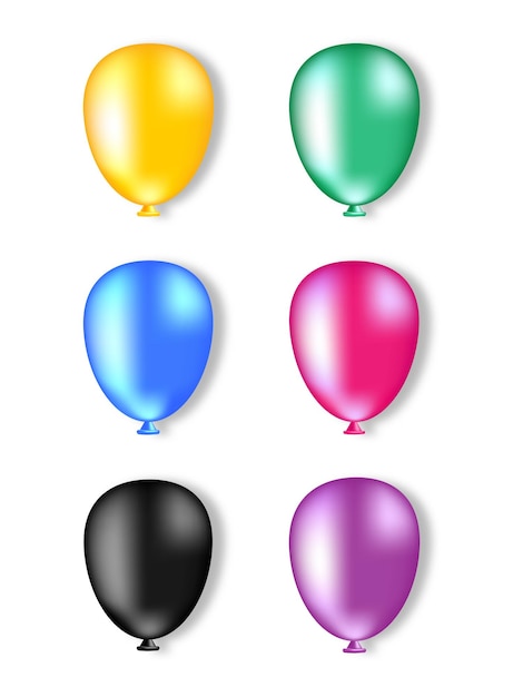 I palloncini sono colorati