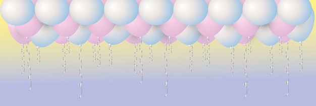 Vector balloons background