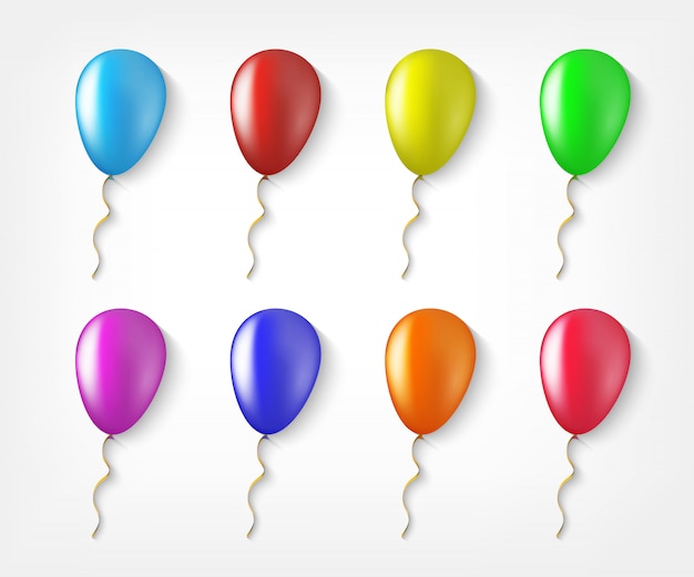 Balloons colorful collection