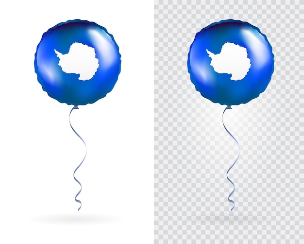 Balloons in vector as national flag of antarctica