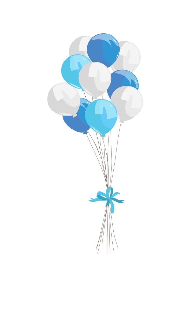 Balloons vector illustration set in cartoon style Colorful bunch of balloon Flying balloon clipart