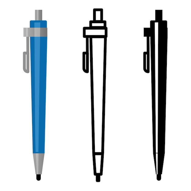 Ballpoint pen icons