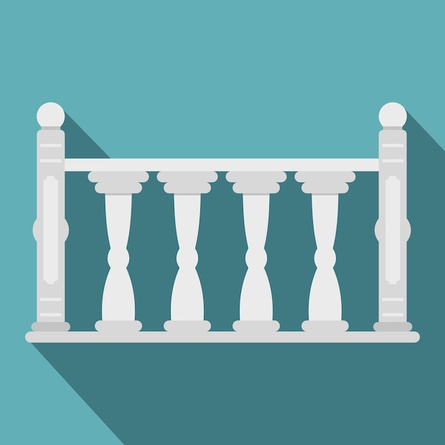 Vector balustrade icon flat illustration of balustrade vector icon for web