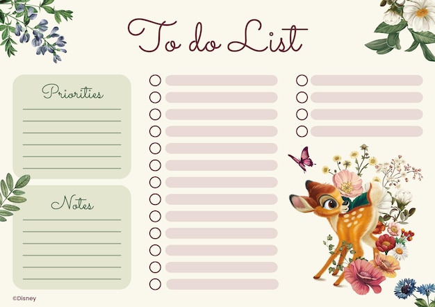 Bambi Floral List