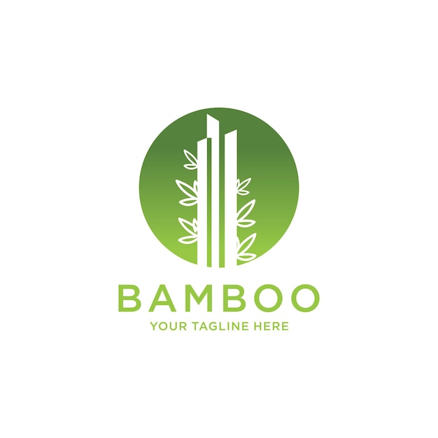 Bamboe logo pictogram vector afbeelding