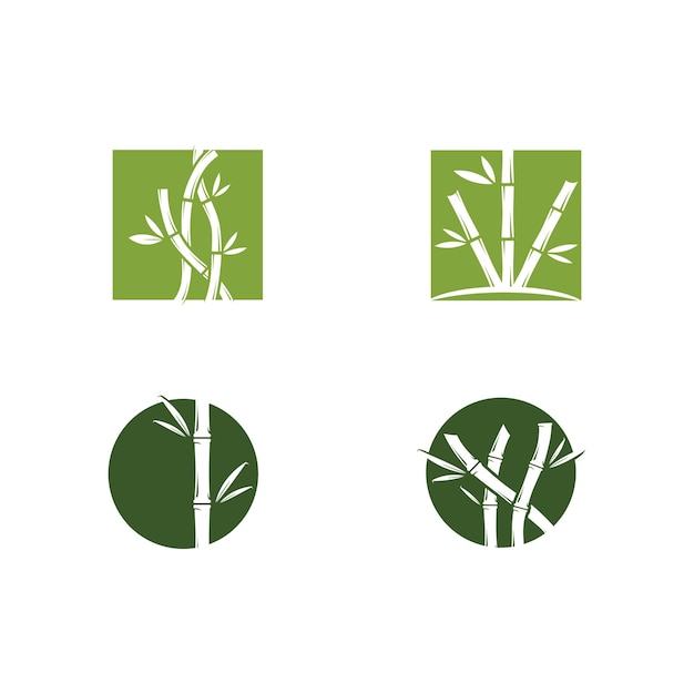 Bamboe Logo sjabloon vector pictogram