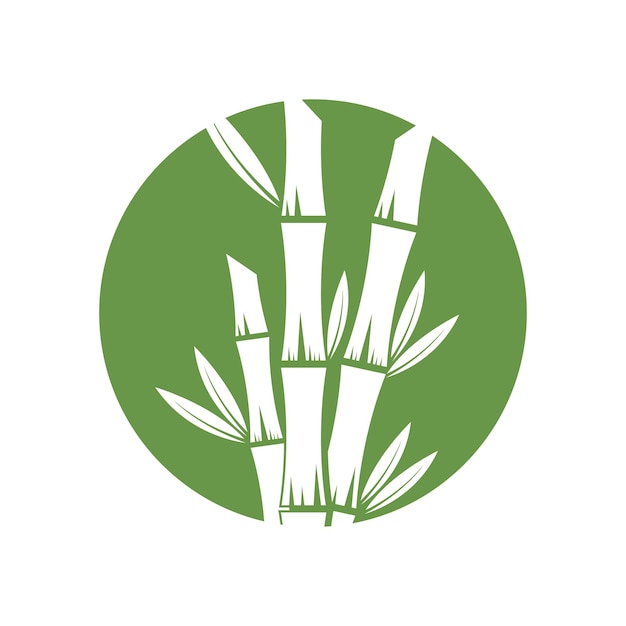 Bamboe Logo Template vector pictogram illustratie ontwerp