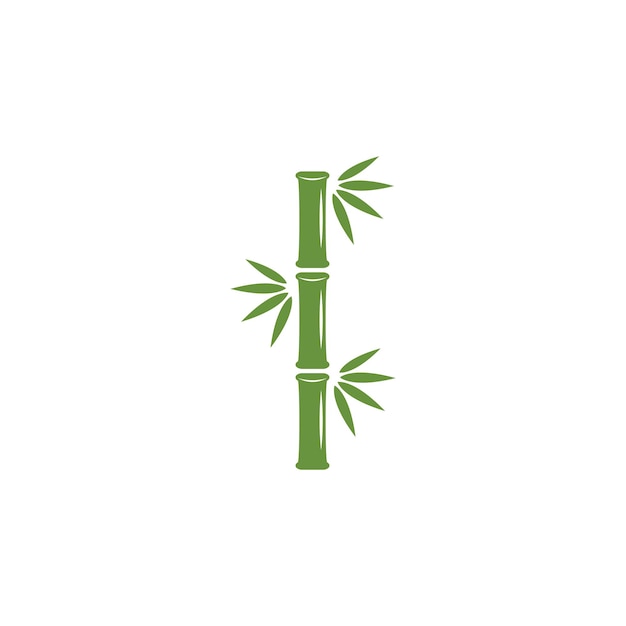 Bamboe logo vector pictogram illustratie ontwerp
