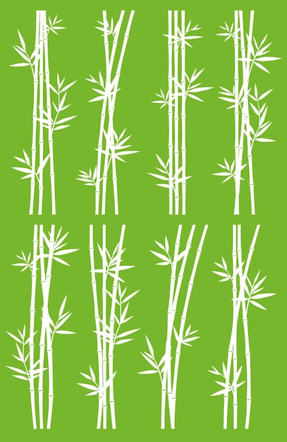 Bamboo collection set Vector