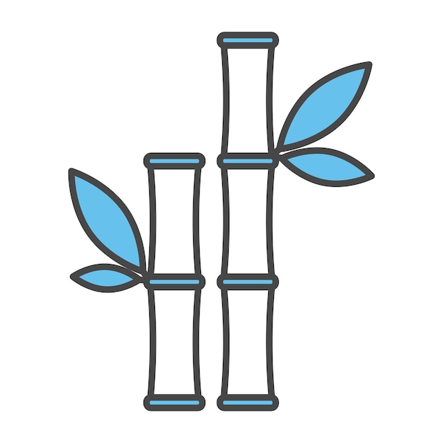 Bamboo icon vector on trendy design