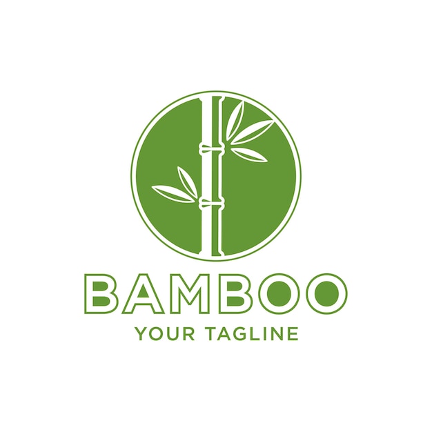 Bamboo icoon vector ontwerp sjabloon