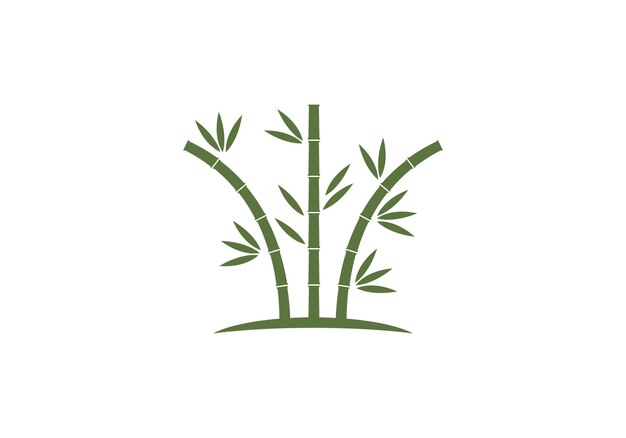 Bamboo ilustration logo vector