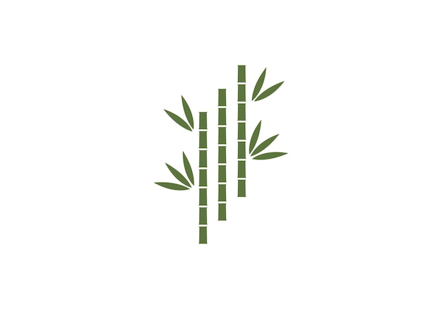 Bamboo ilustration logo vector