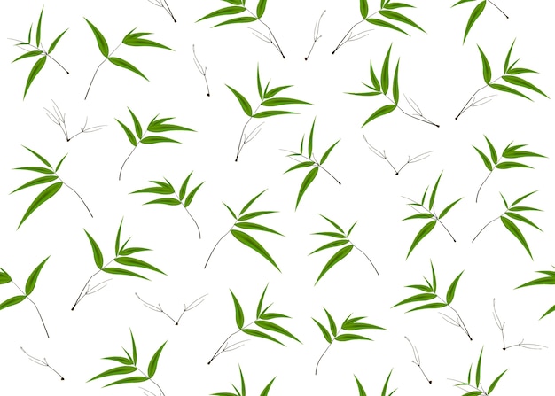 bamboo leaves seamless background