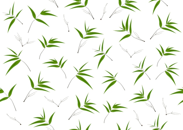 Bamboo leaves seamless background