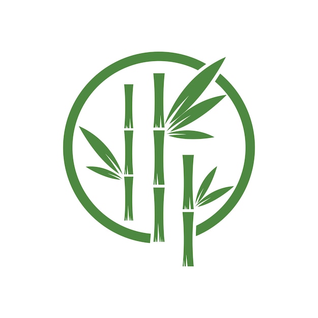 Bamboo Logo Template vector icon illustration design