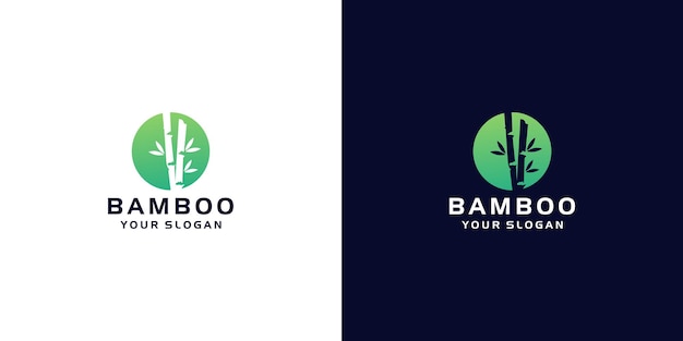 Шаблон логотипа бамбука