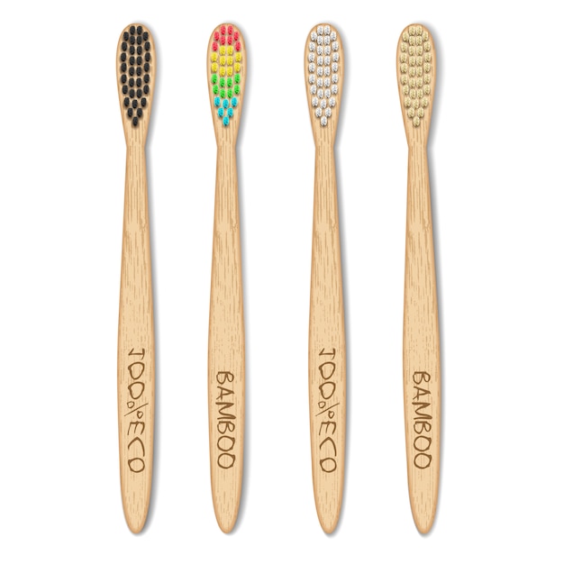 竹製の歯ブラシ
