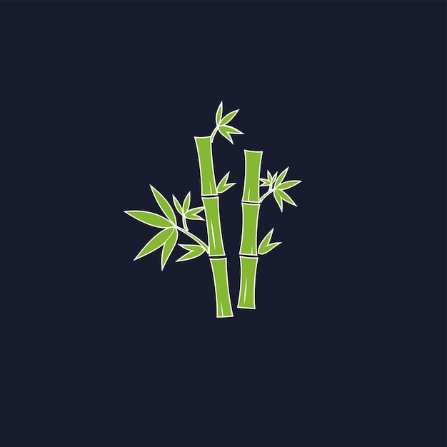 bamboo tree logo template