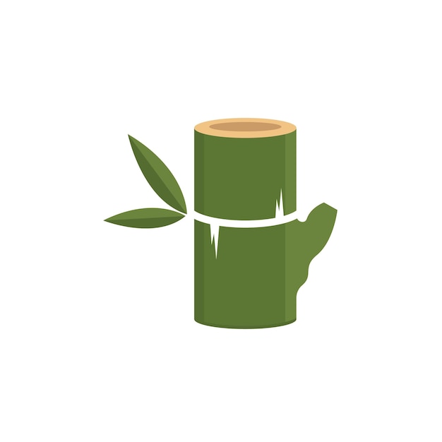 Bamboo vector icon element template